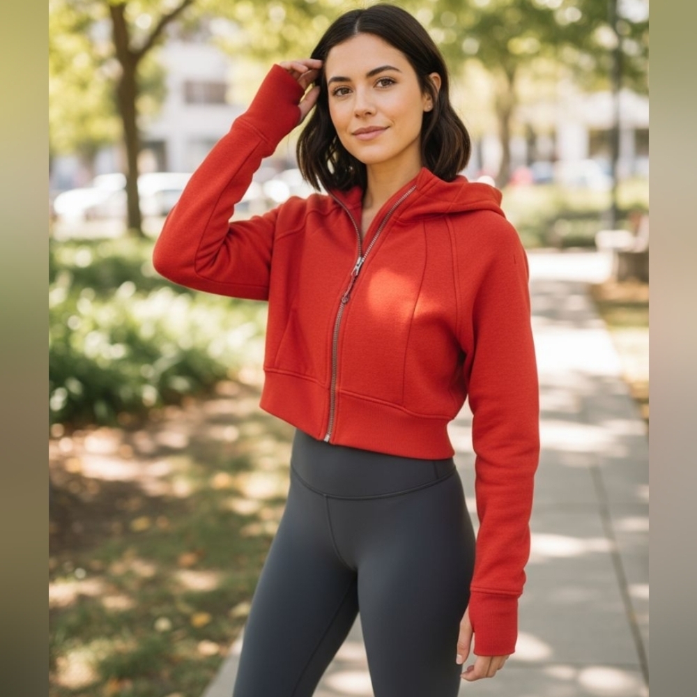 Lululemon Scuba Full-Zip Cropped Hoodie